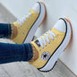 Canvas Sport Sneakers – Women's Lace-Up Athletic Trainers